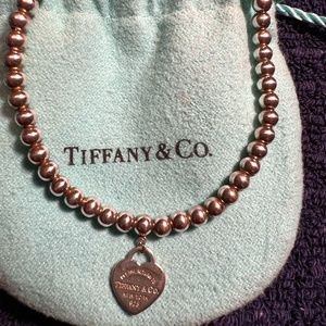 Tiffany & Co. Mini Heart Tag Bead Bracelet